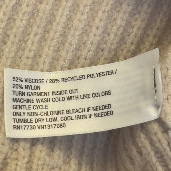 NWT Wild Fable Oversized Women’s Ribbed Hooded Pullover Sweater - Light Beige - Picture 8 of 11